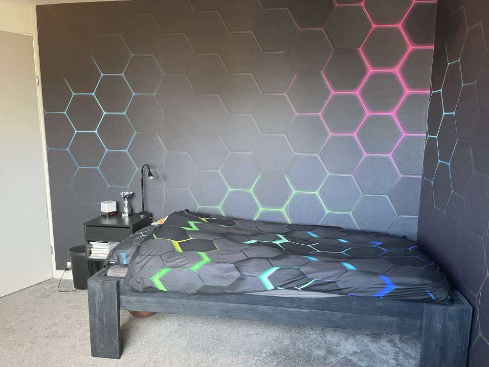 Lichtgevende hexagons