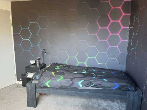 Lichtgevende hexagons