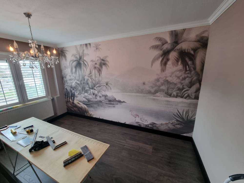 Jungle landschap met dieren