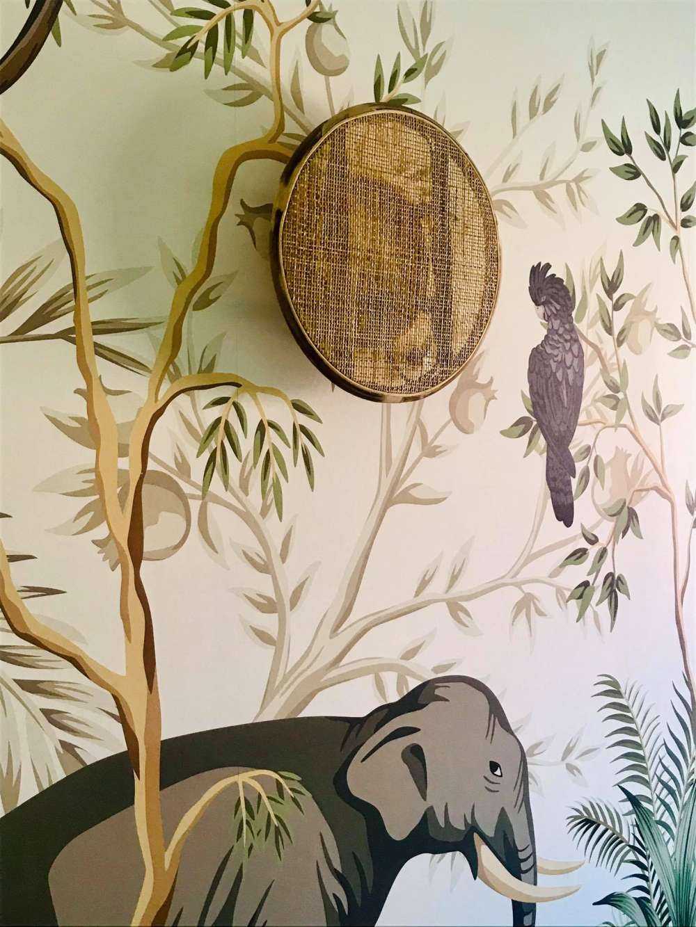 Getekende dieren in de jungle