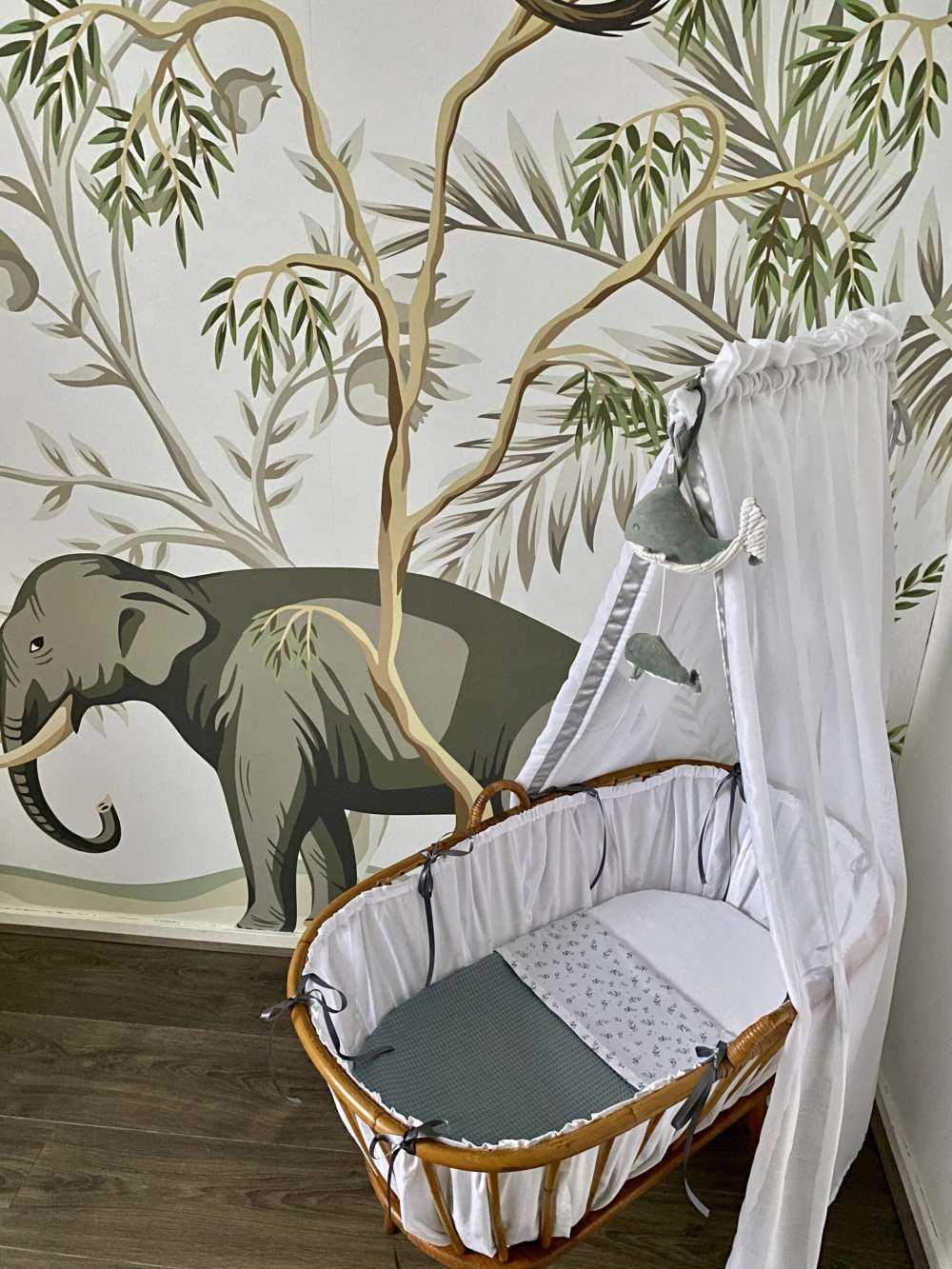 Getekende dieren in de jungle