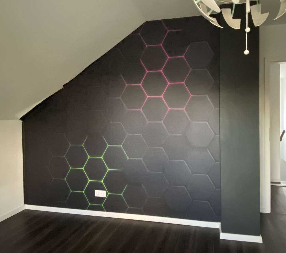 Lichtgevende hexagons