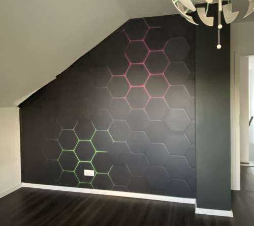 Lichtgevende hexagons