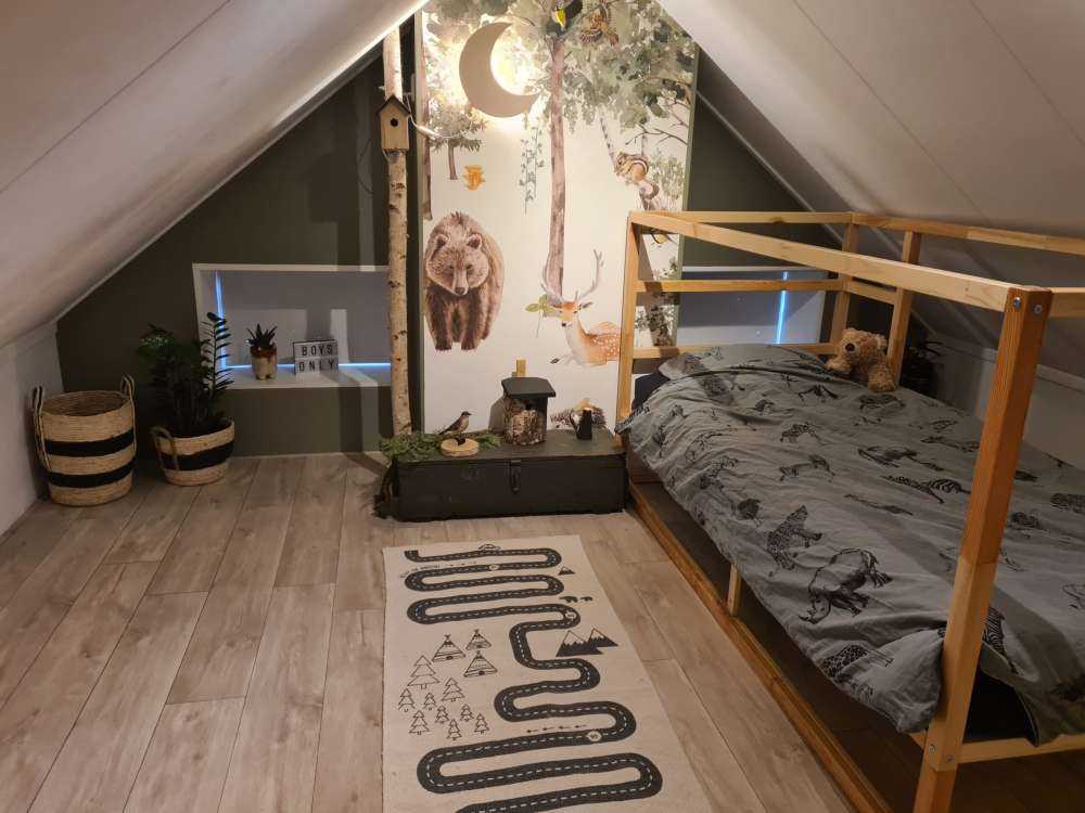 Bosdiertjes van waterverf