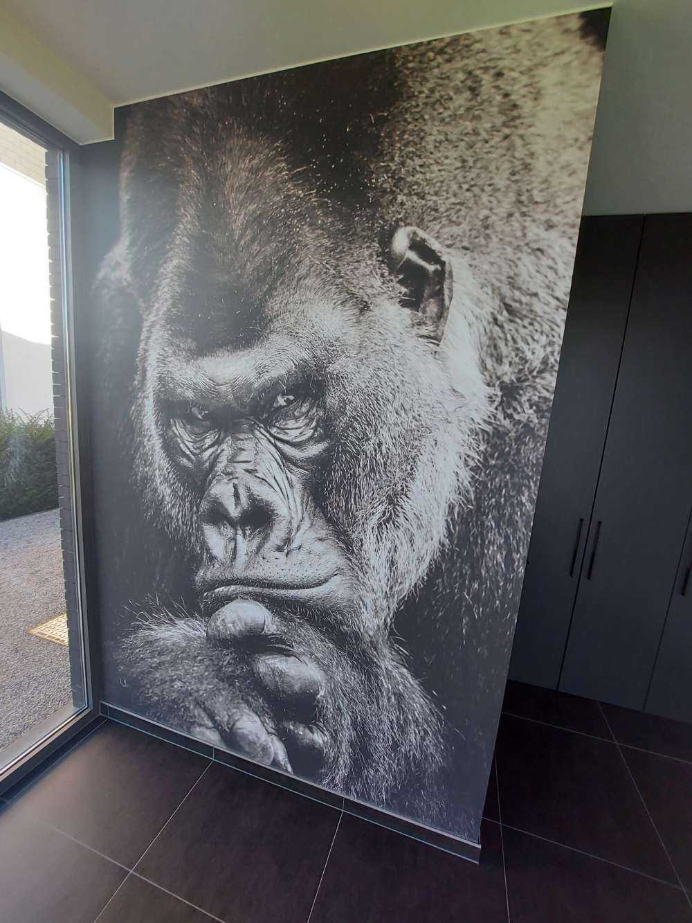 Close-up foto van een gorilla