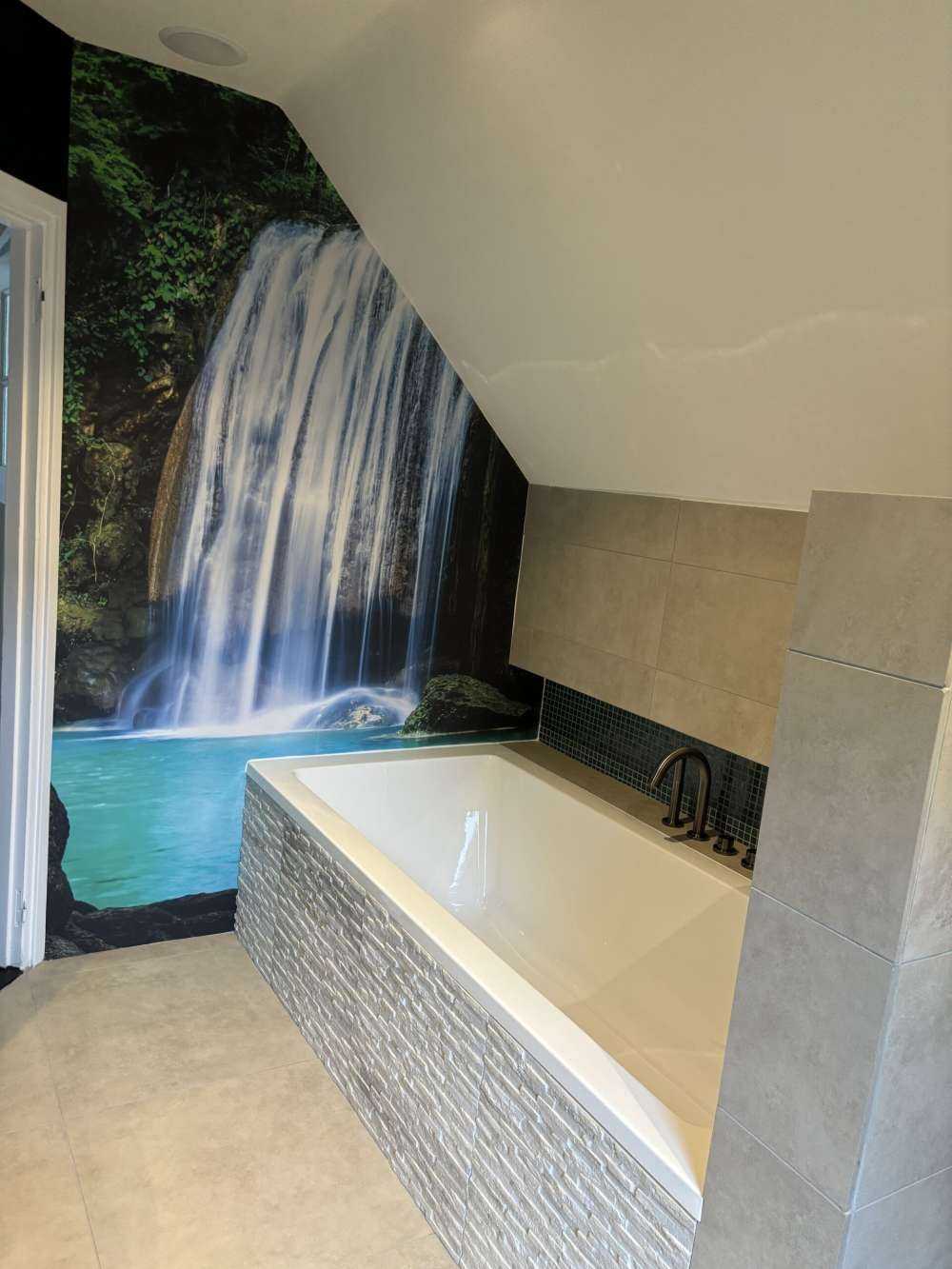 Blauwe waterval