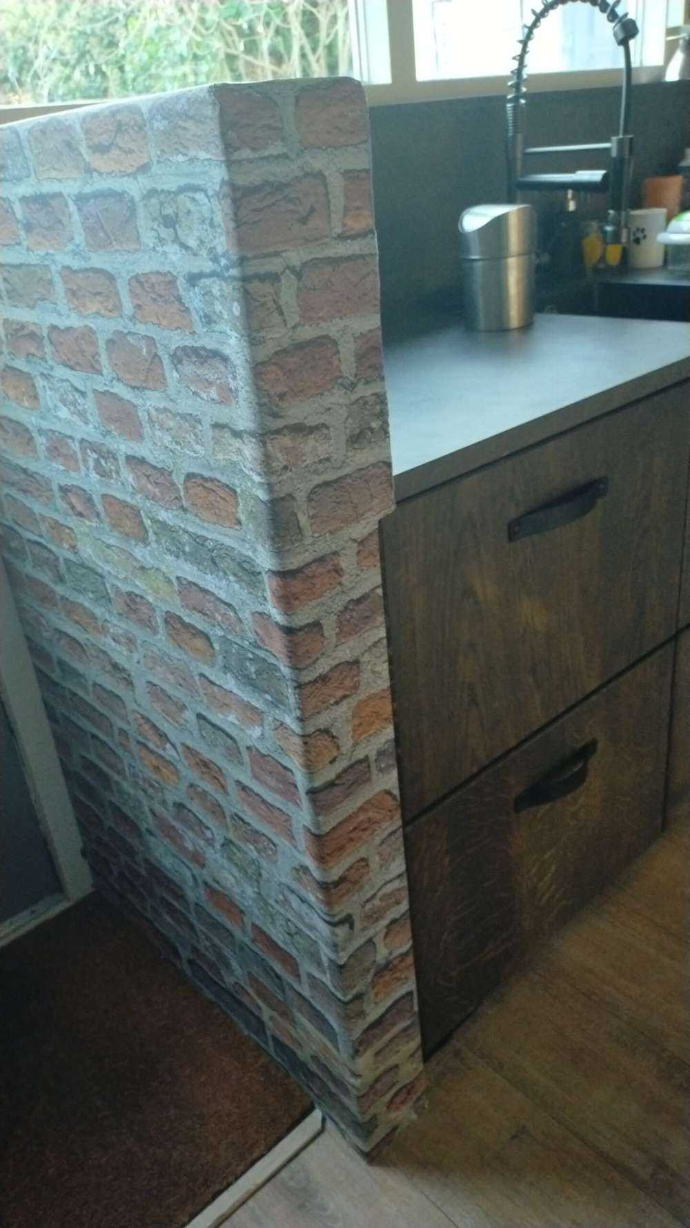 Gerestaureerde muur