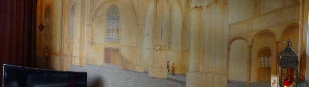 Het interieur van de Cunerakerk in Rhenen