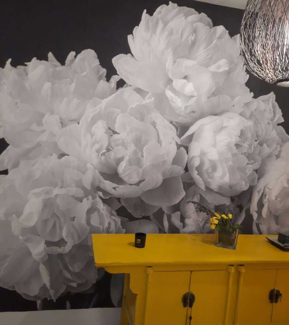 Bos pioenrozen vintage