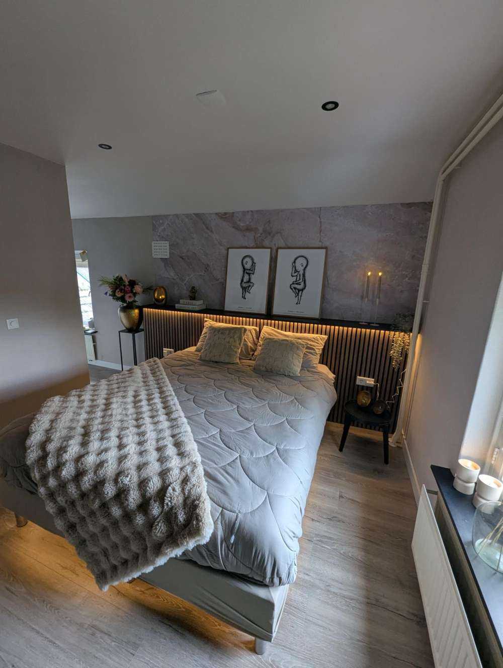 Beige marmeren steen