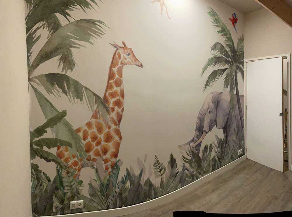 Kleurrijke jungle dieren