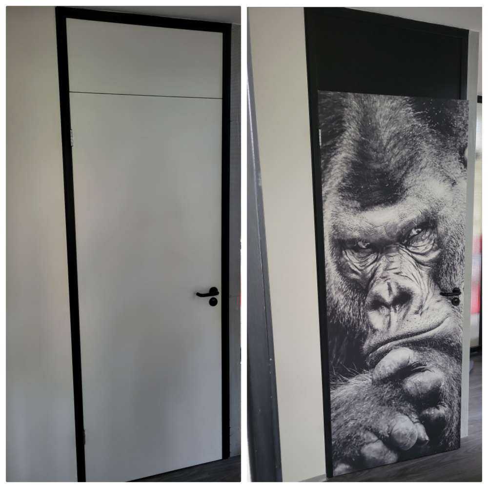 Close-up foto van een gorilla