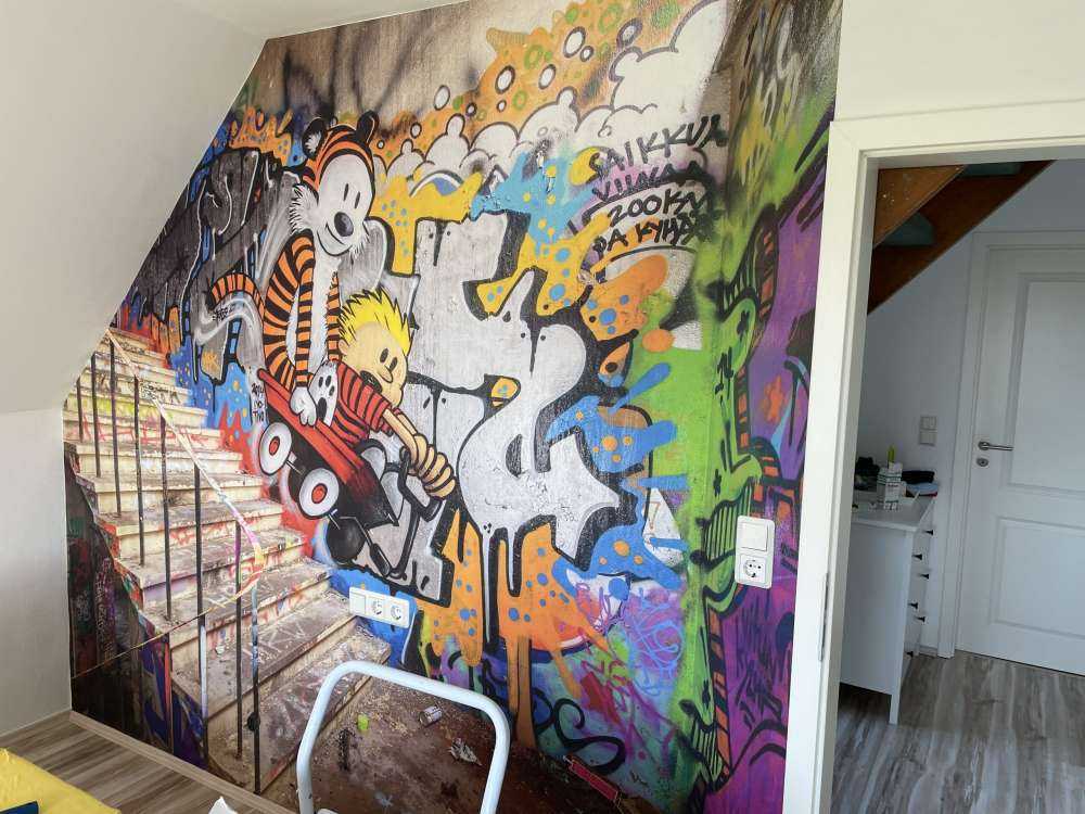 Graffiti met trap