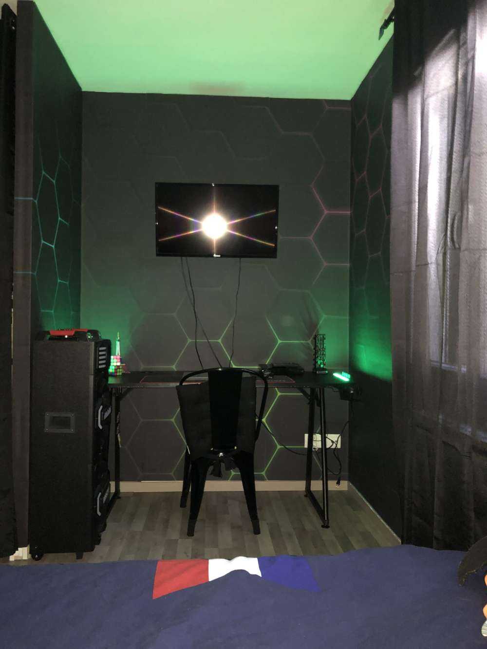 Lichtgevende hexagons