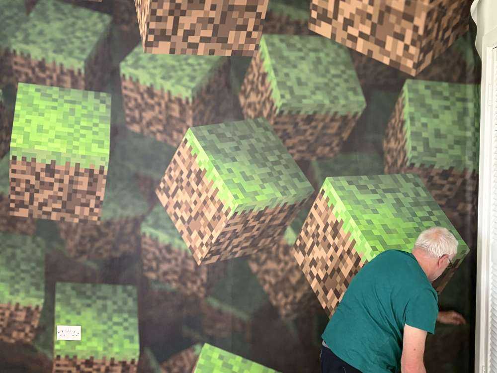 3D Minecraft gras blokken