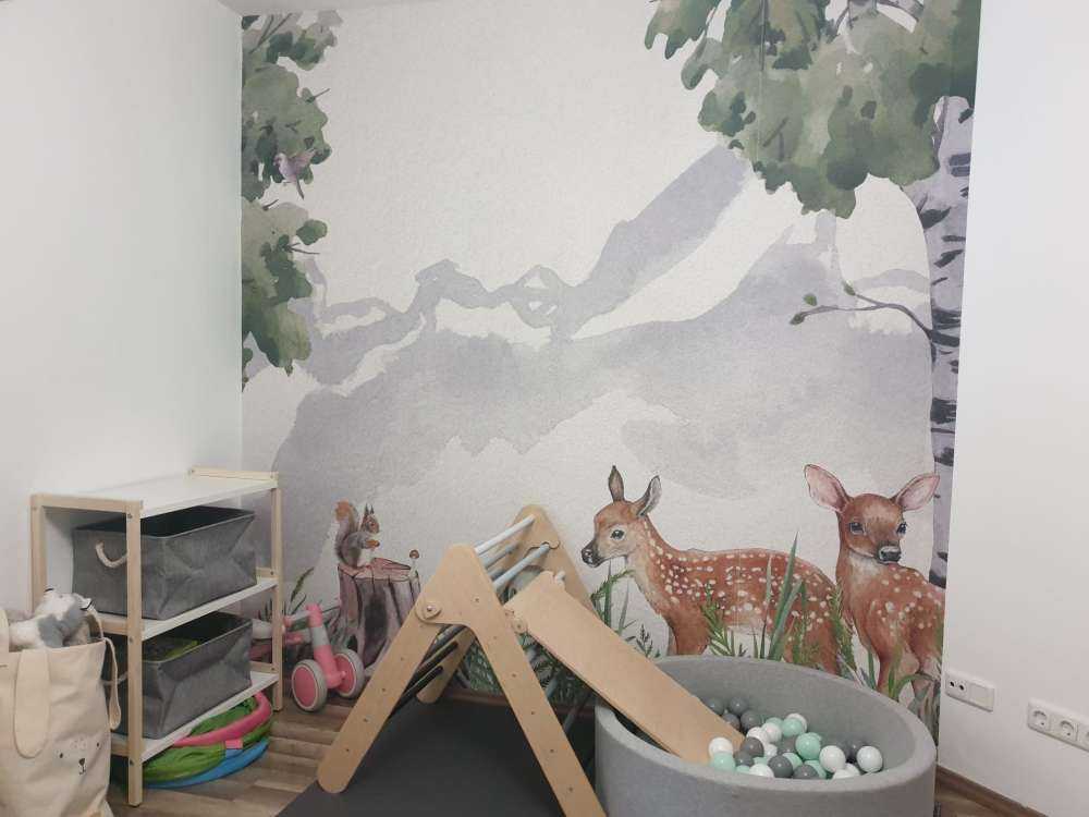 Twee hertjes in het bos