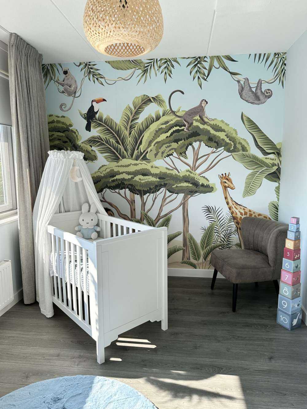 Patroon met jungle dieren