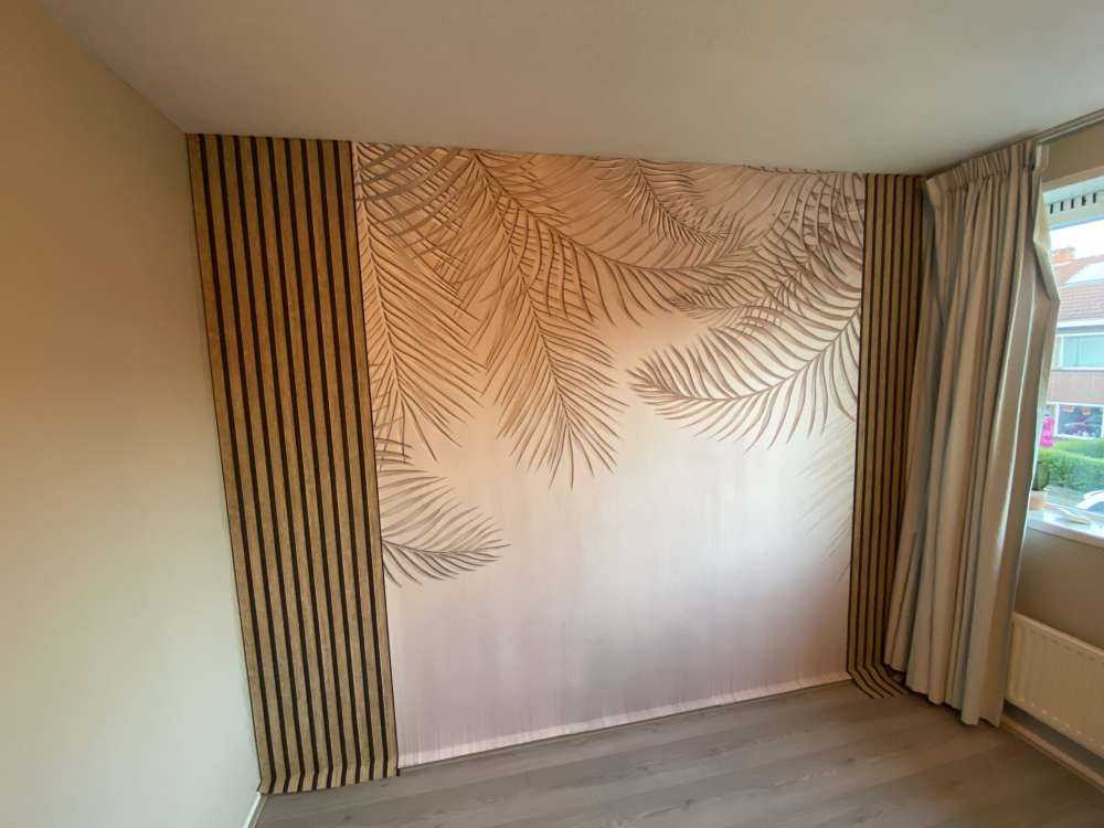 Beige gekleurde palmbladeren