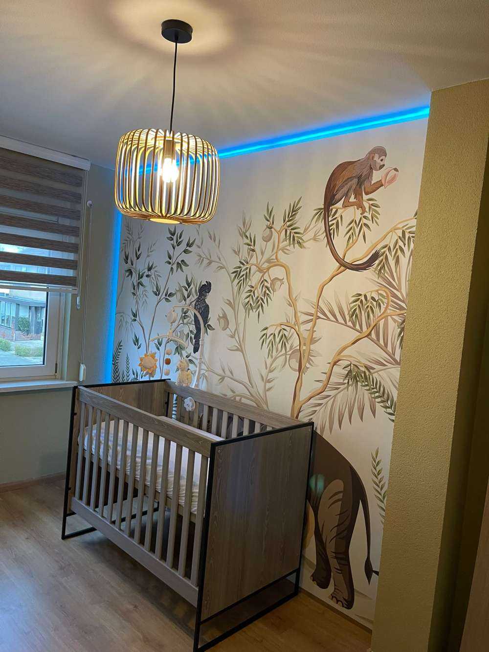 Getekende dieren in de jungle