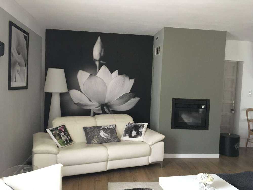 Lotusbloemen zwart-wit