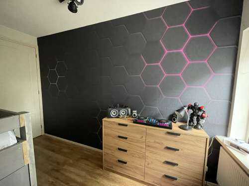 Lichtgevende hexagons