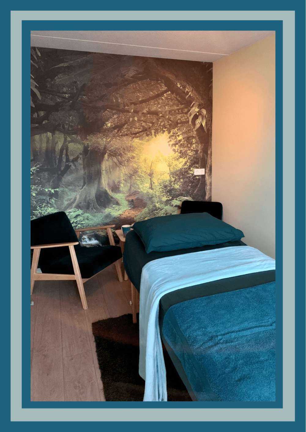 Tropische jungle met zonlicht