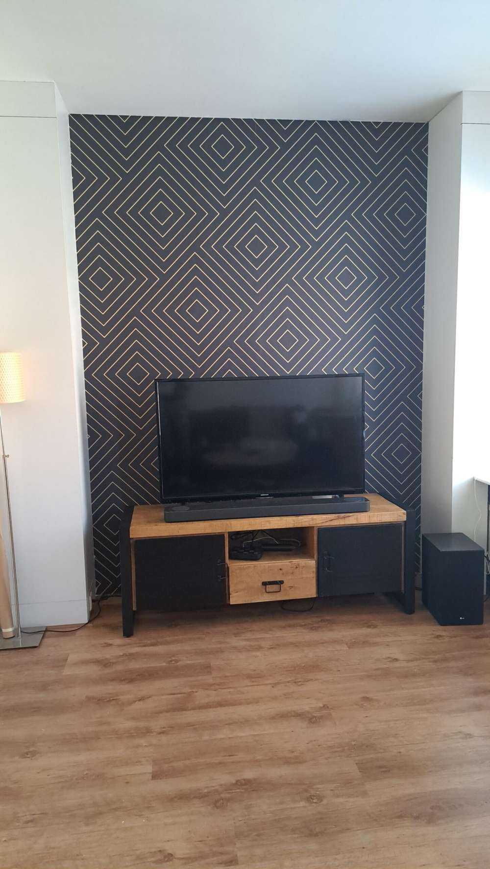 Chevron patroon, zwart