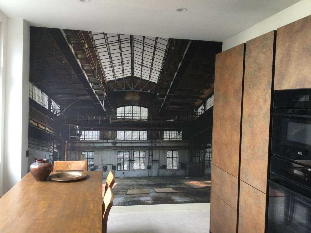 Verlaten industriële hal