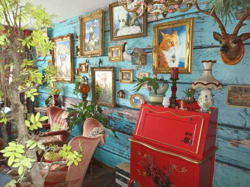 Blauw hout