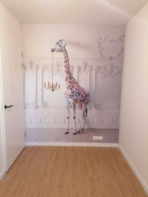 Giraffe met kandelaar