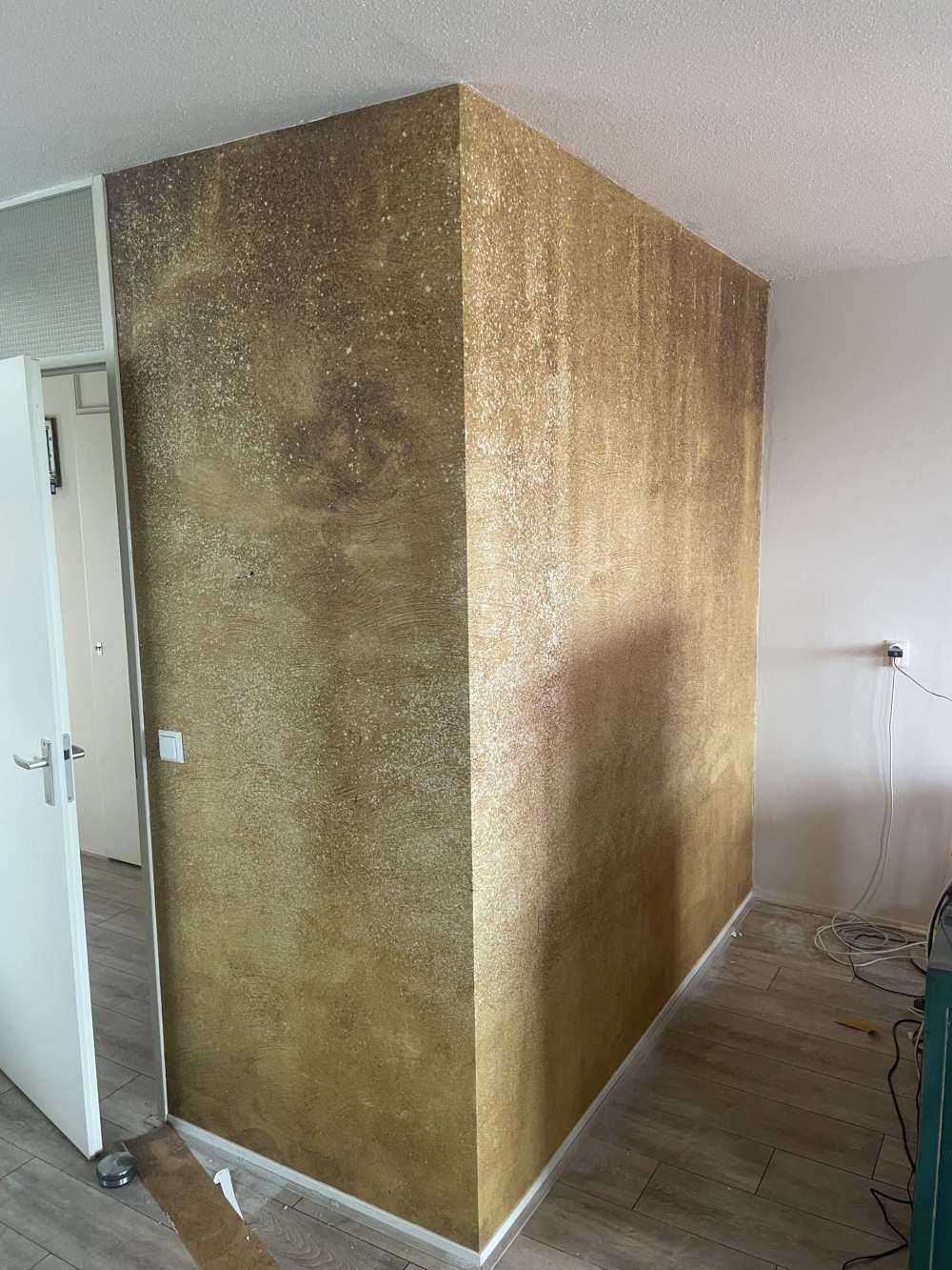 Oker geel beton