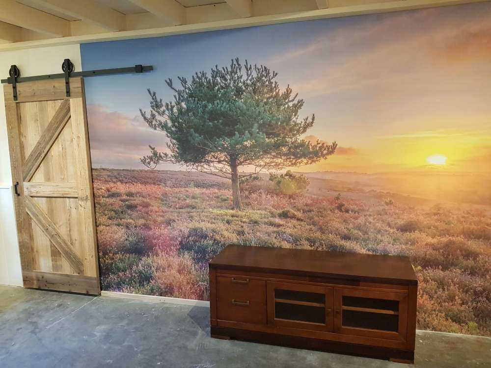 Zonsondergang op de heide