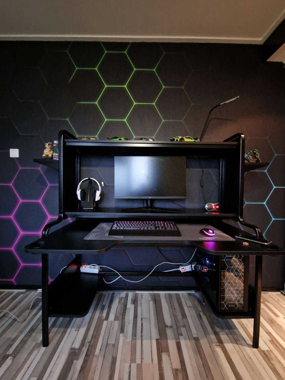 Lichtgevende hexagons