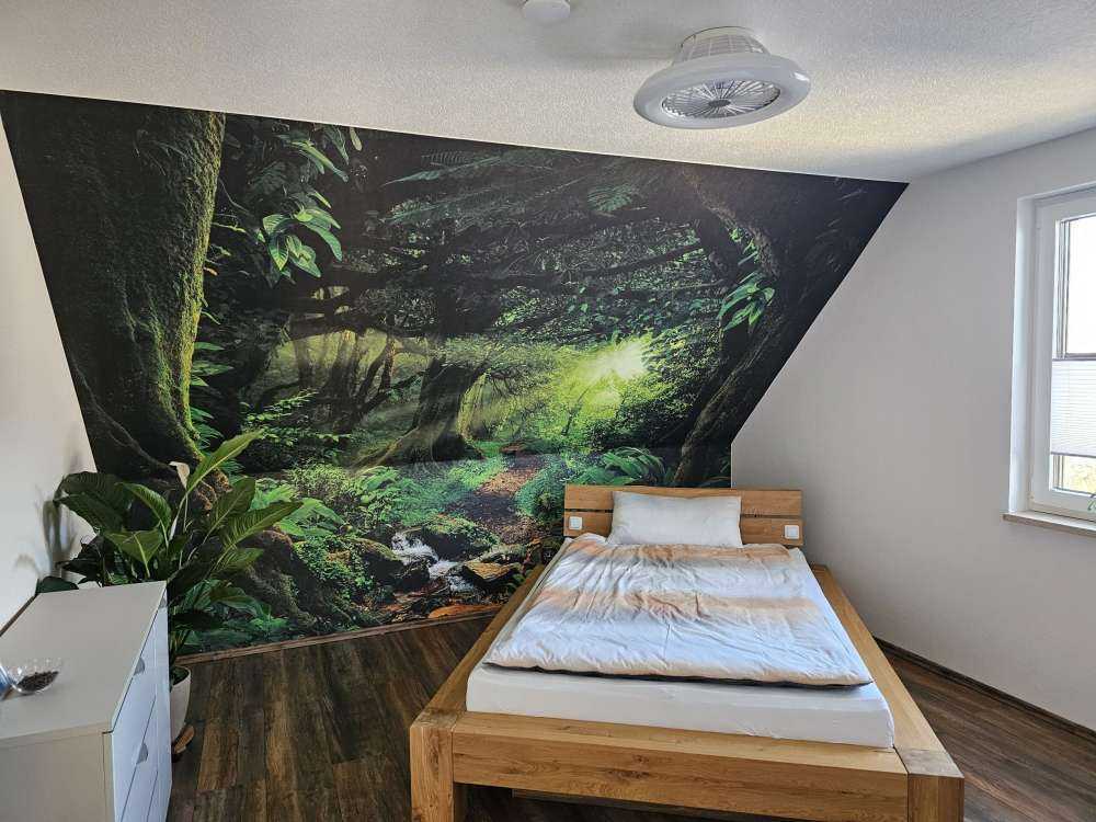 Tropische jungle met zonlicht