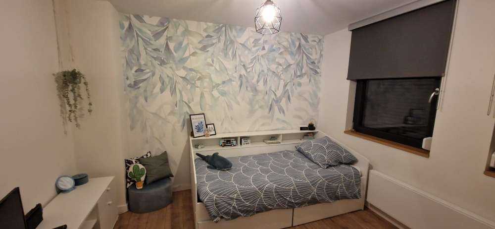 Pastelkleurige waterverf bladeren