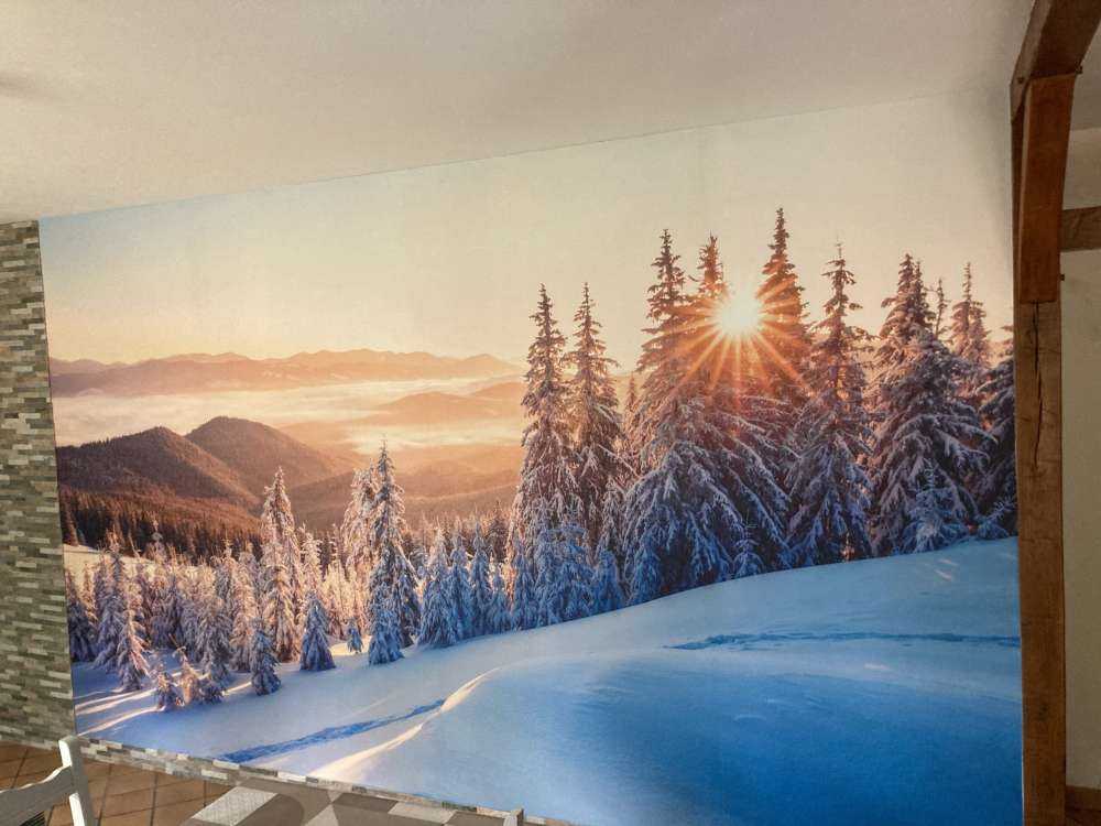 Winterochtend in de bergen