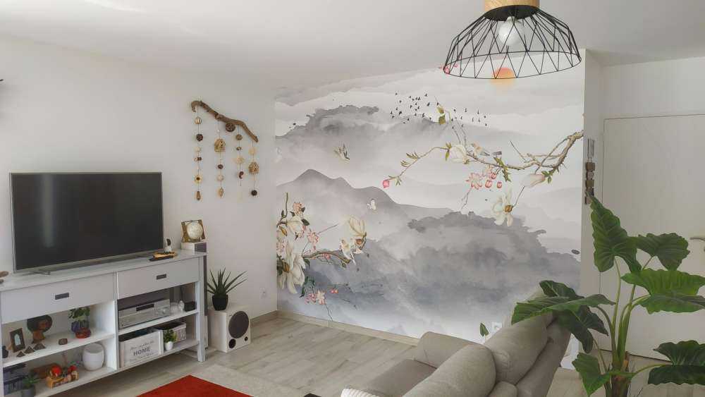 Grijze bergen en heuvels