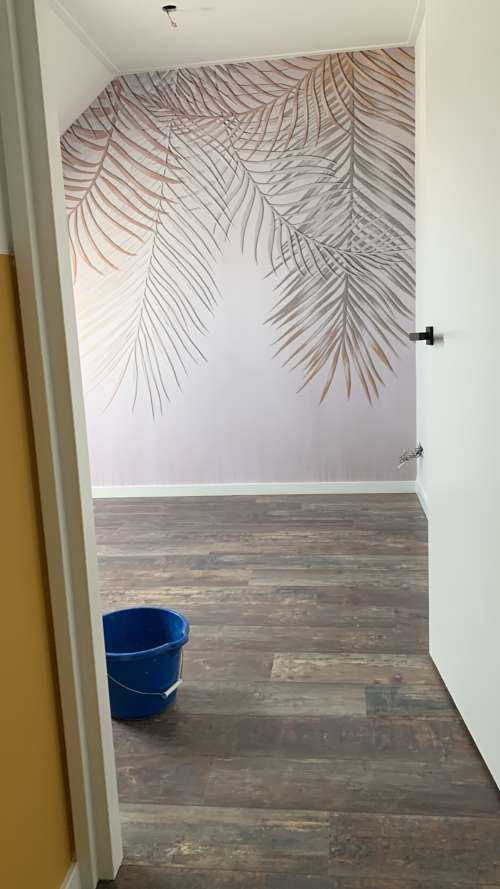Beige gekleurde palmbladeren