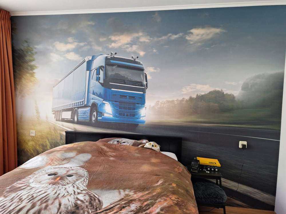 Fotobehang vrachtwagen