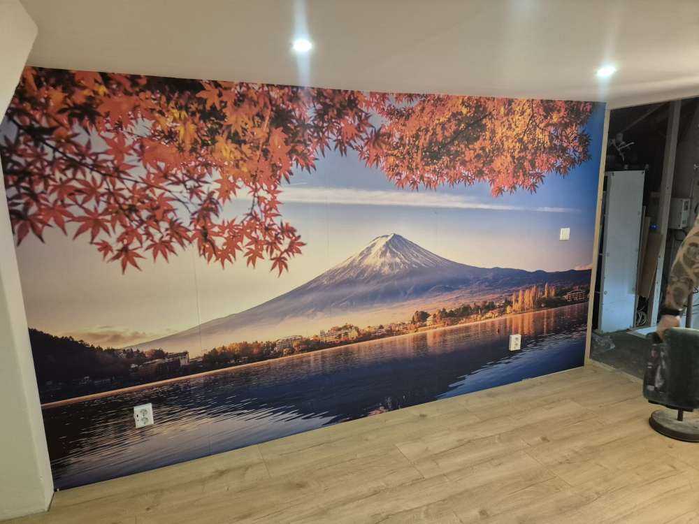 De Fuji berg in de herfst