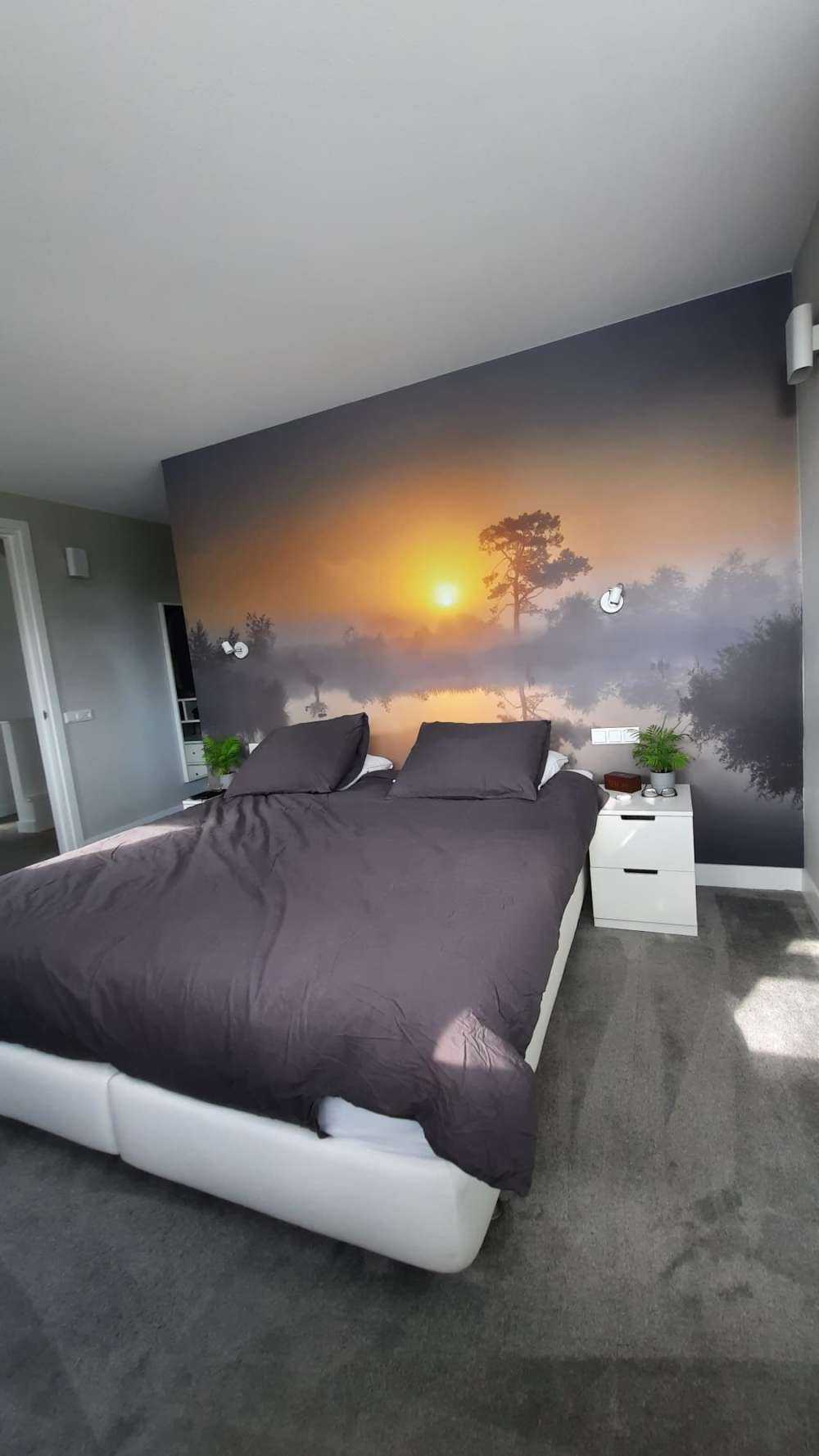 Mistige zonsopkomst