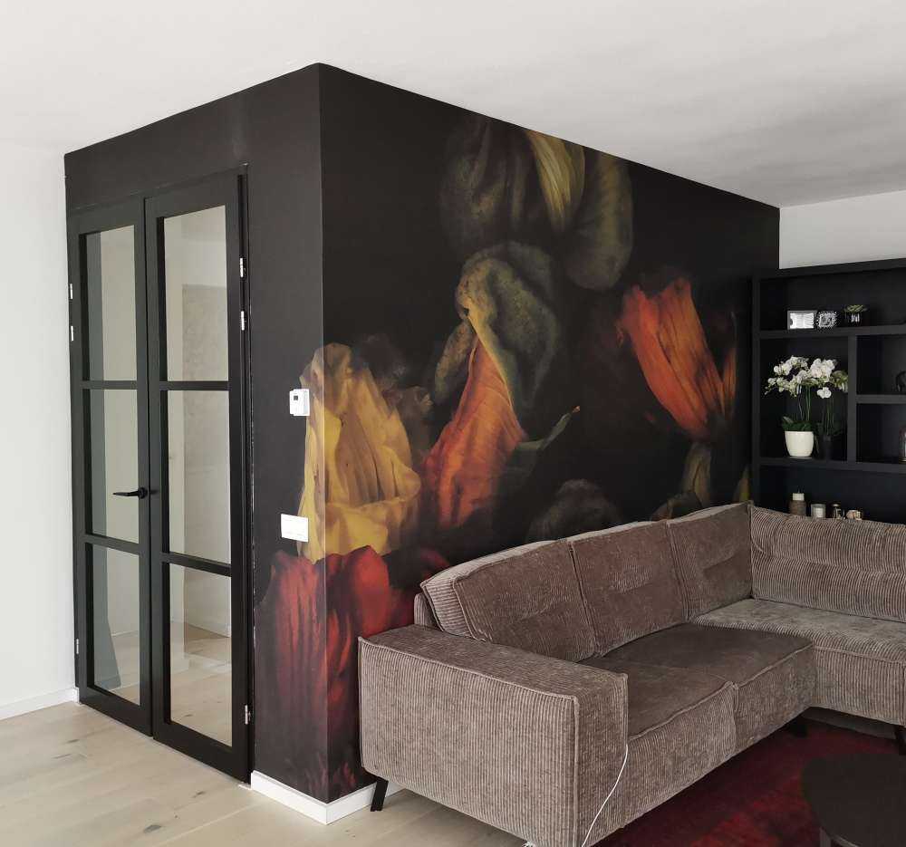 Samengestelde ontluikende klaprozen