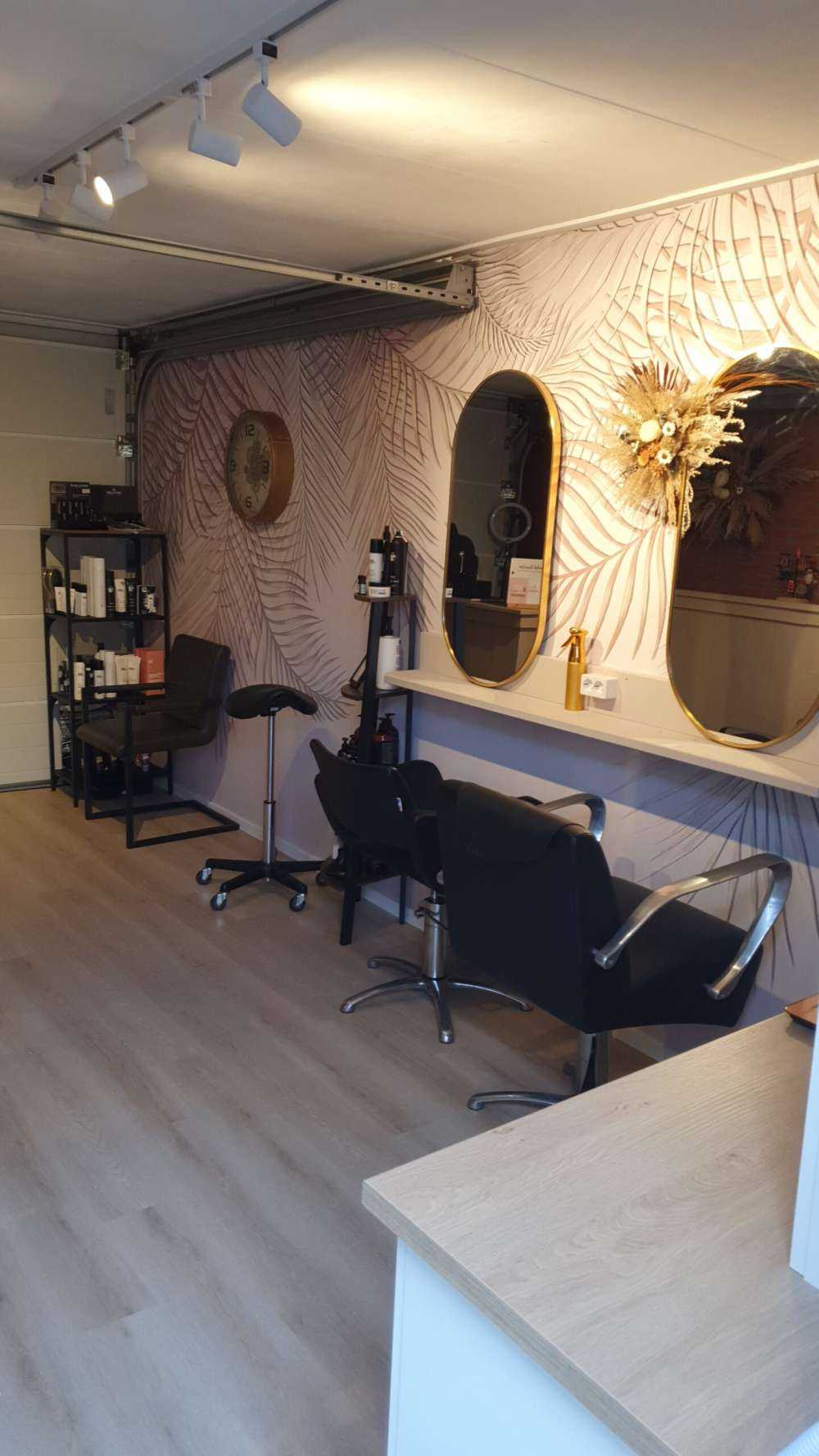Beige gekleurde palmbladeren