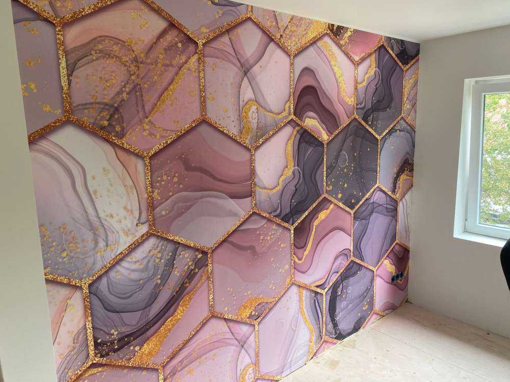 Kleurrijk honingraat