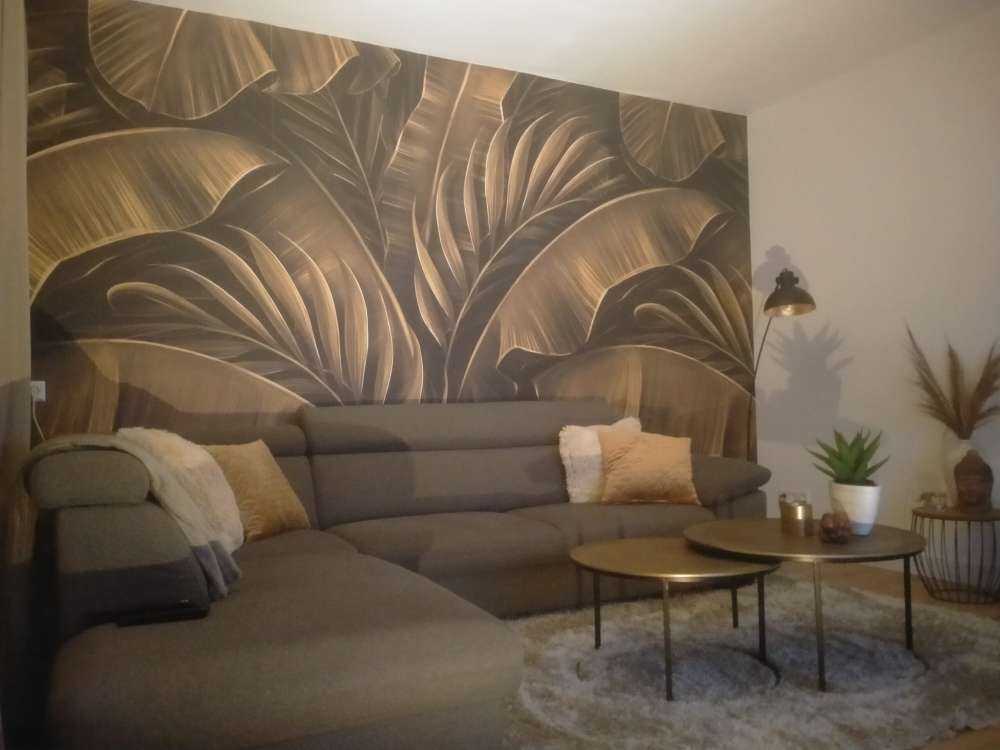 Bananen- en palmbladeren
