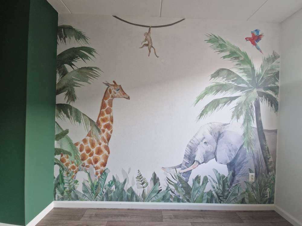 Kleurrijke jungle dieren