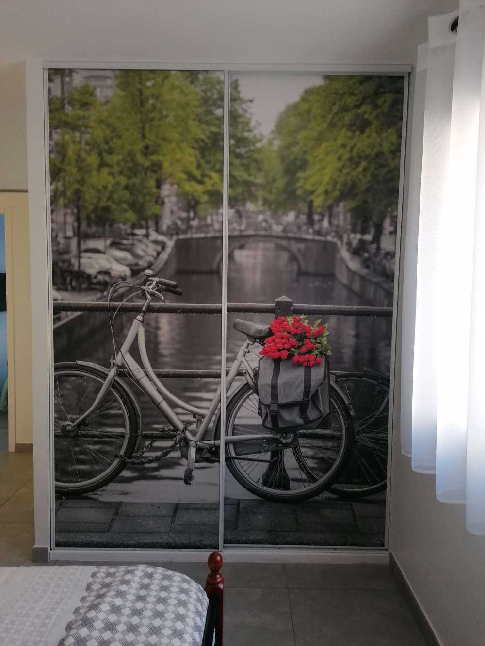Fiets met bloemen