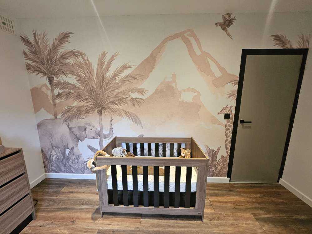 Jungle dieren in taupe
