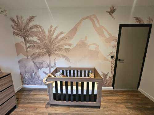 Jungle dieren in taupe