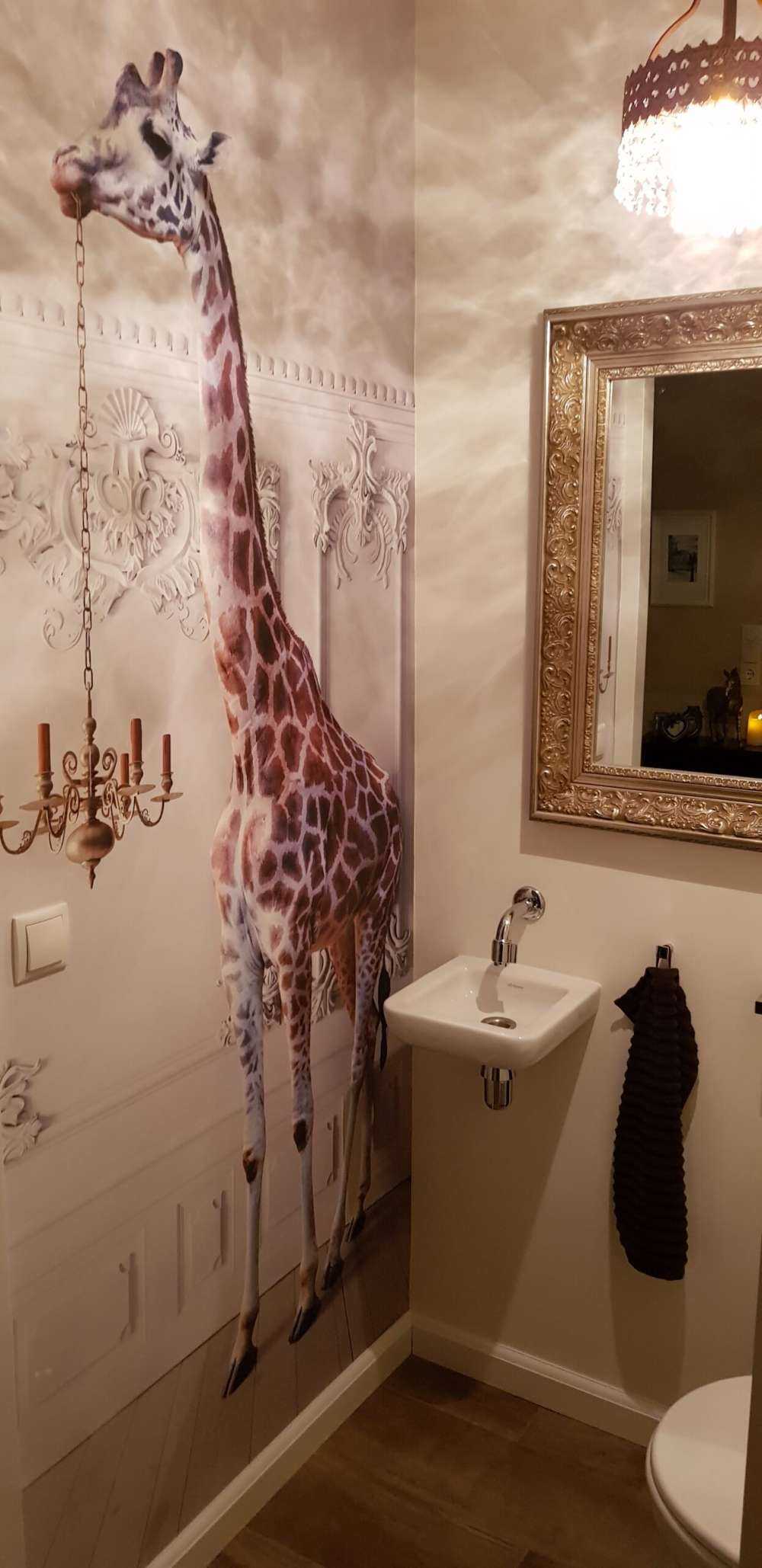 Giraffe met kandelaar